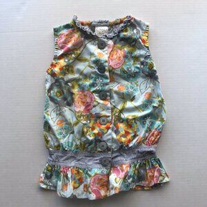 Persnickety Floral Ivy Button Up